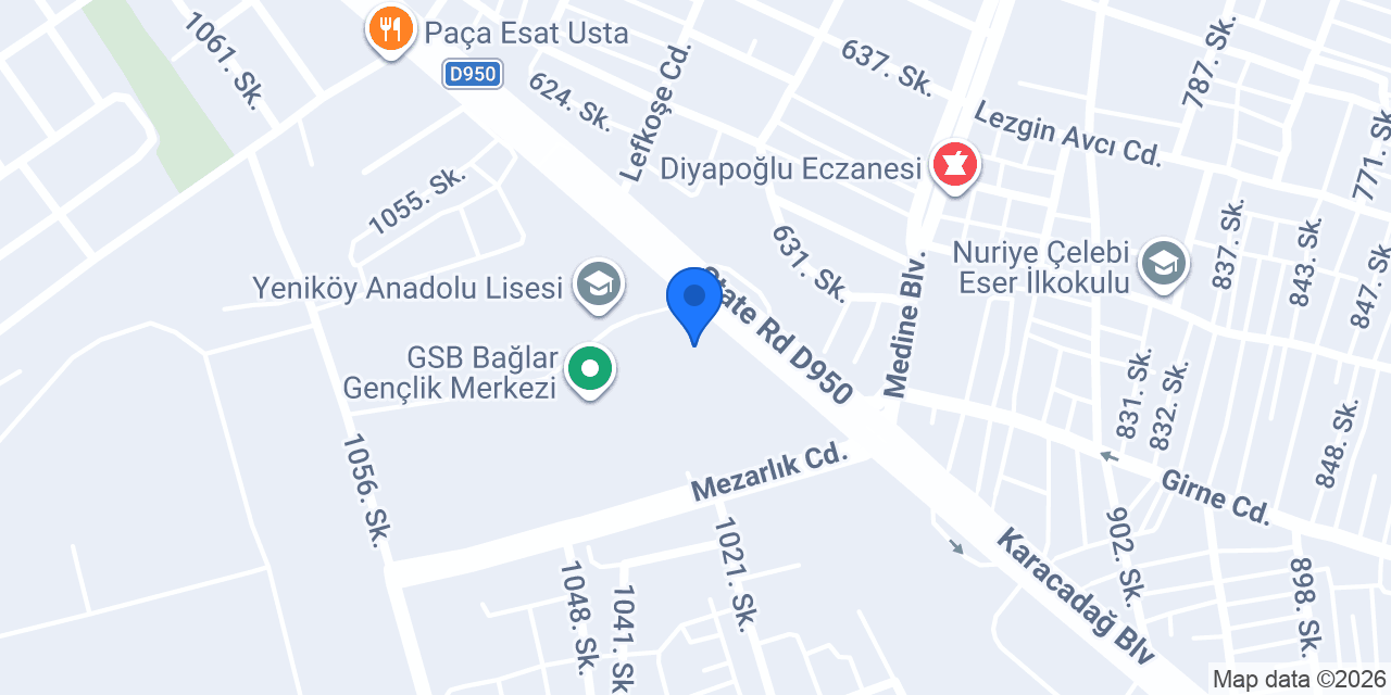 Yeni Nisa Sağlık Kabini konumu