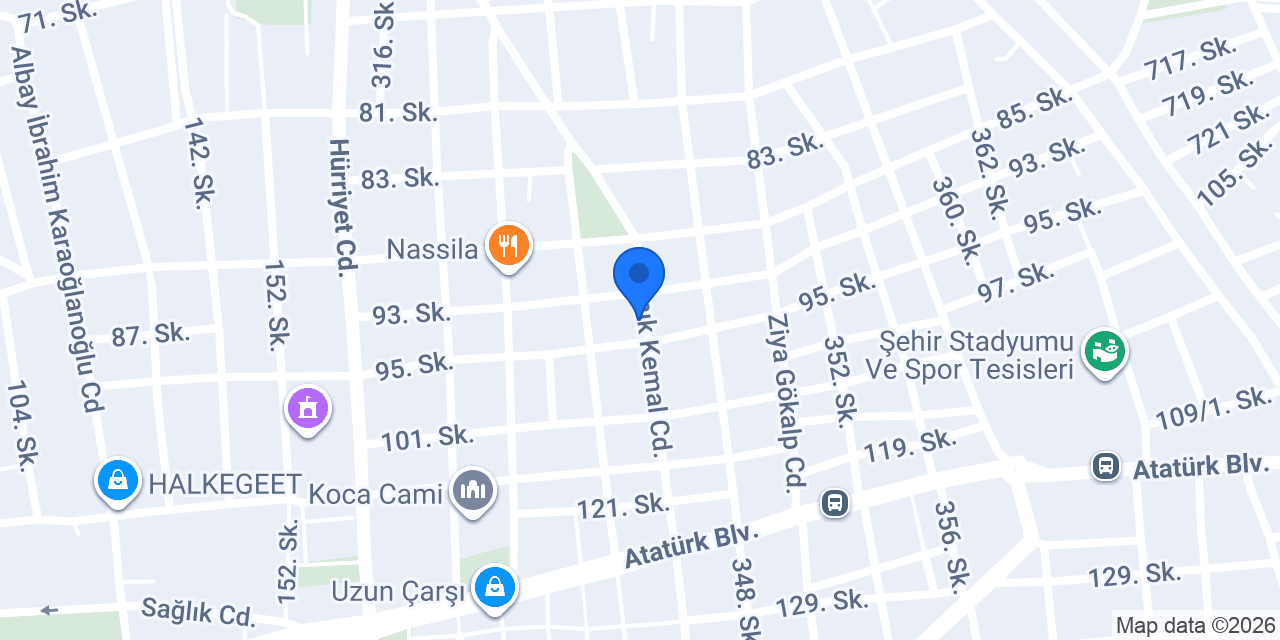 Akdoor Çelik Kapı konumu