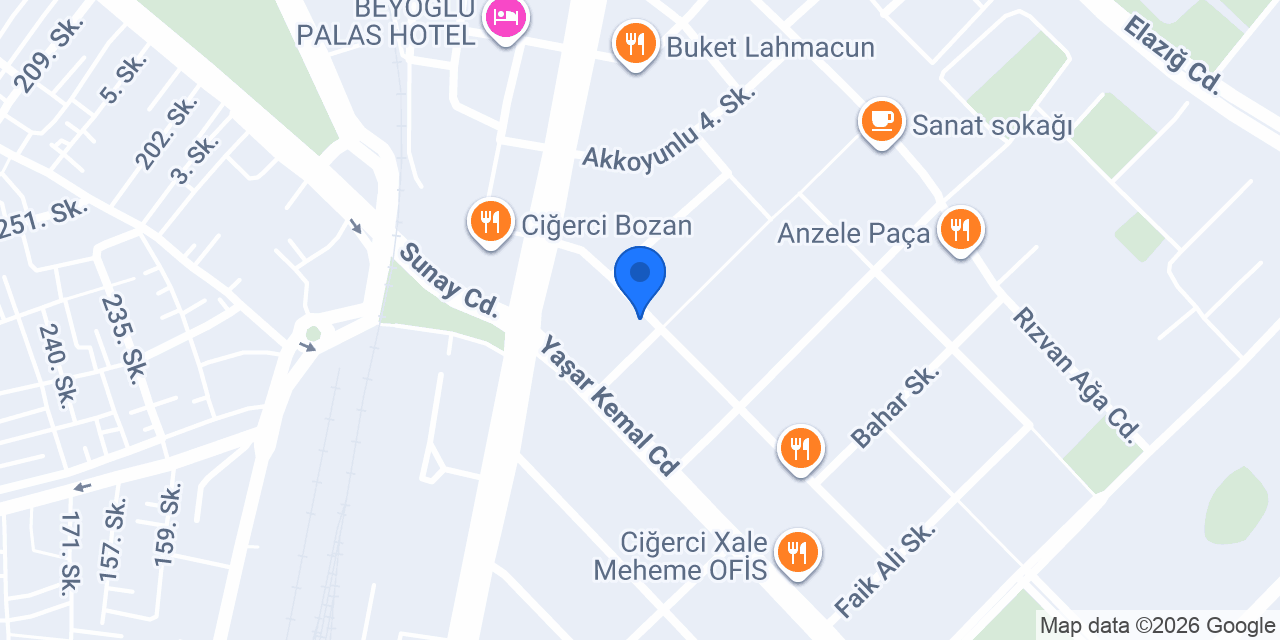 Özbay Taksi konumu