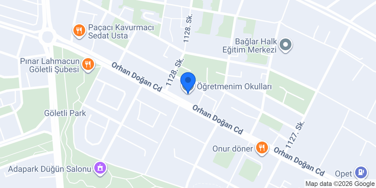 Öğretmenim Okulları konumu