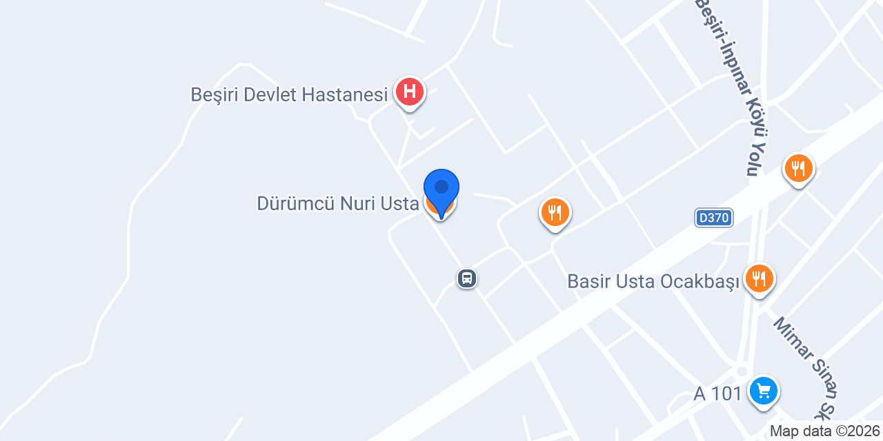Dürümcü Nuri Usta konumu