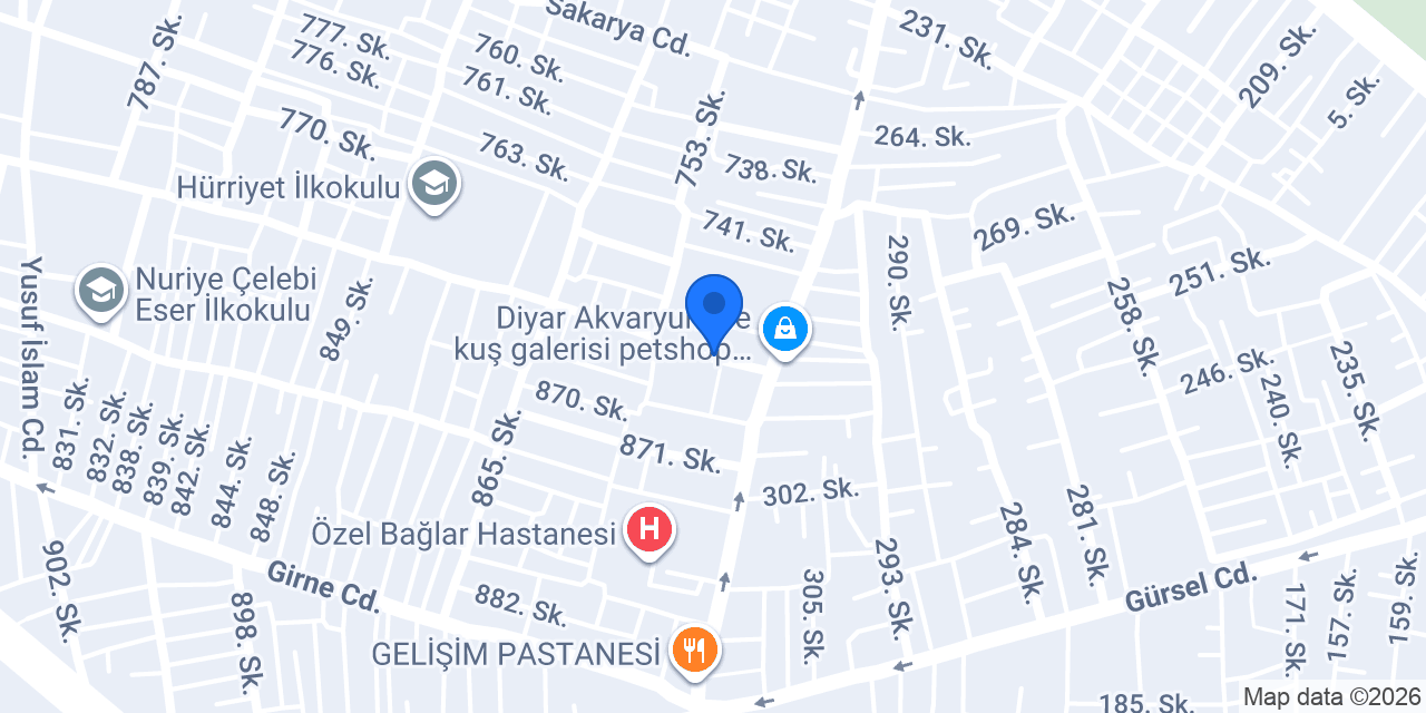 Bağlar Eczanesi konumu