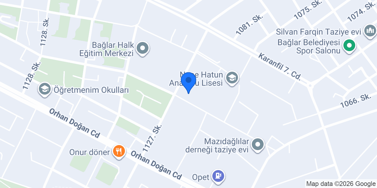 BAĞLAR ANADOLU LİSESİ konumu