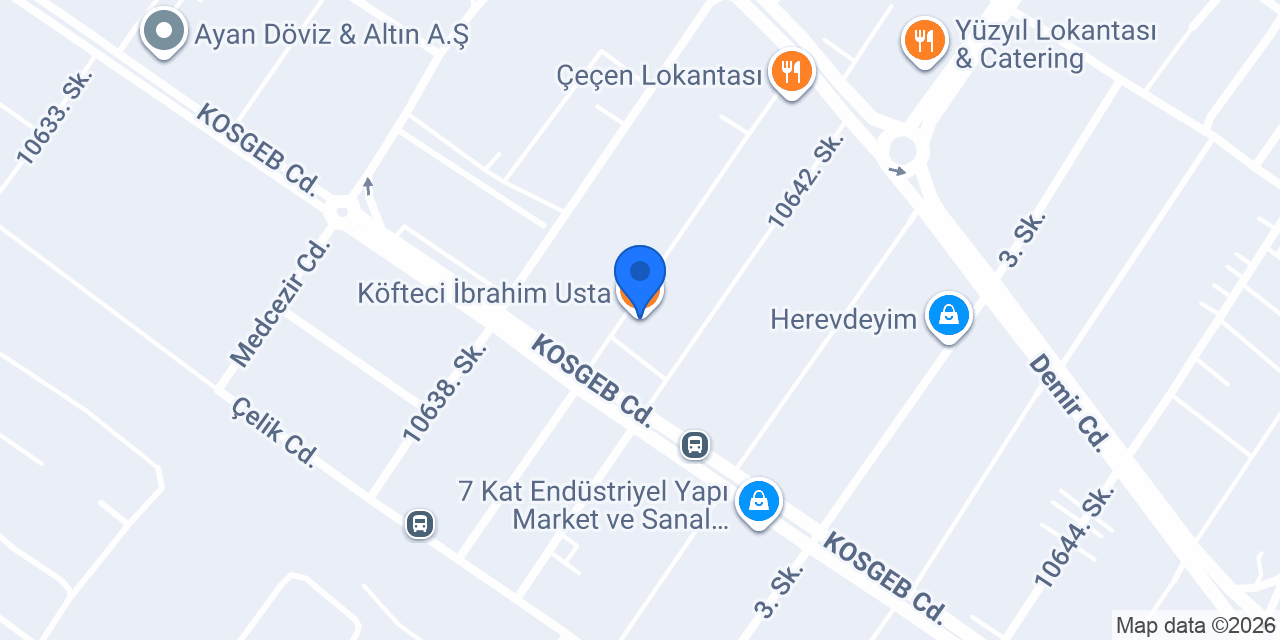 Köfteci İbrahim Usta konumu