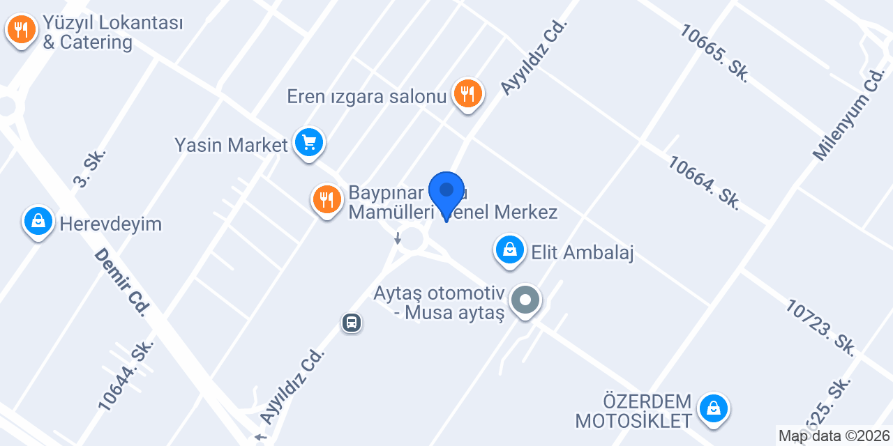 Yurtiçi Kargo Ayyıldız konumu