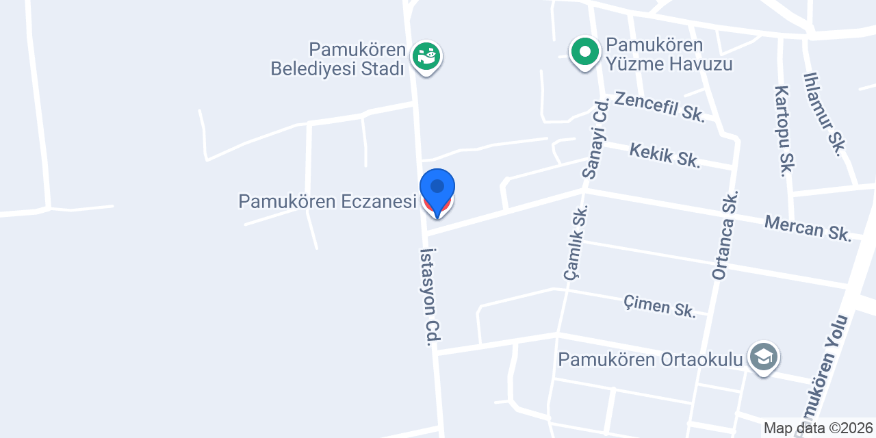 Pamukören Eczanesi konumu