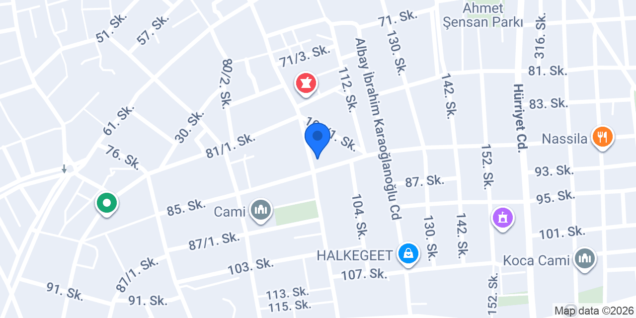Özge Pide Salonu konumu