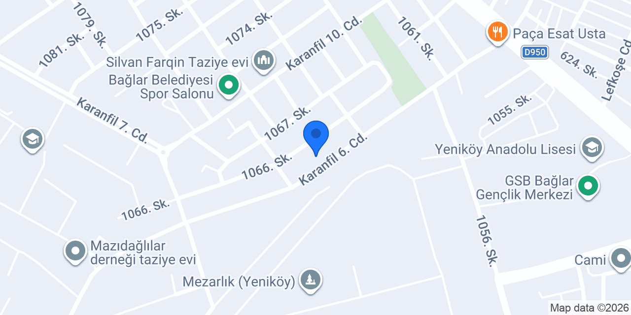 Recep Oto Lastik konumu