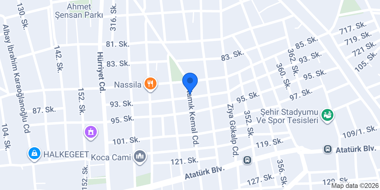 Özel Nazilli Tıp Merkezi konumu