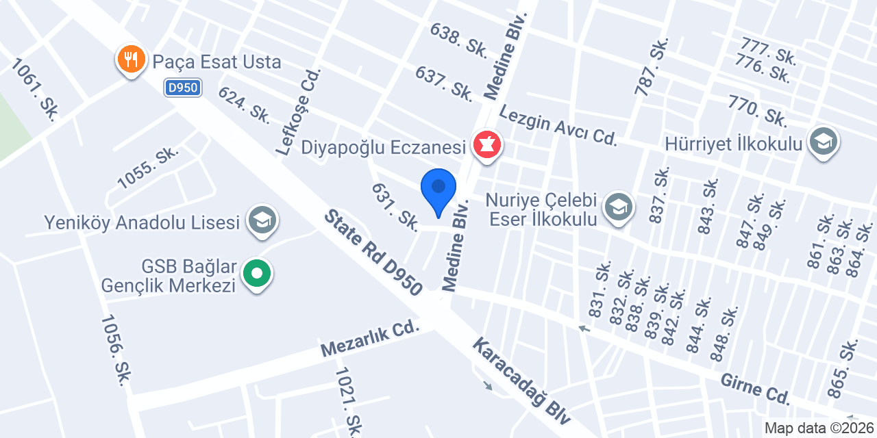 Yüksel Ticaret konumu