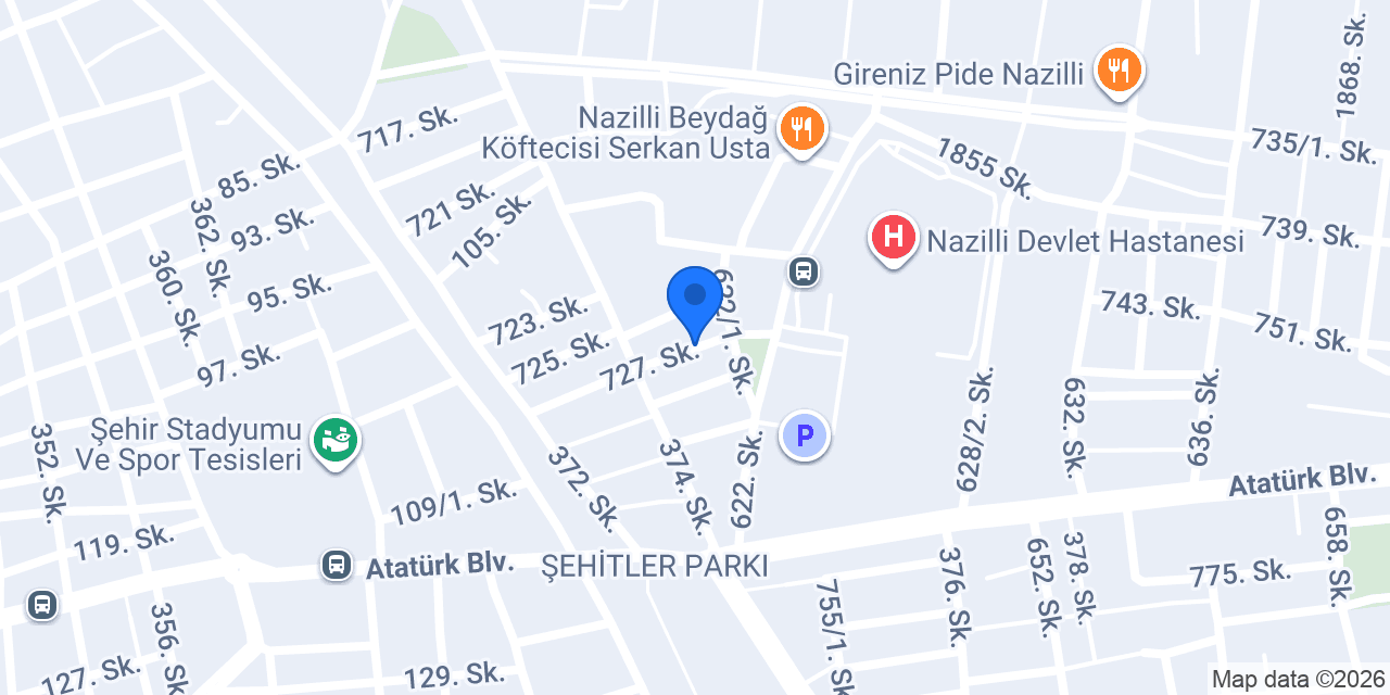 Nazilli Medikal konumu