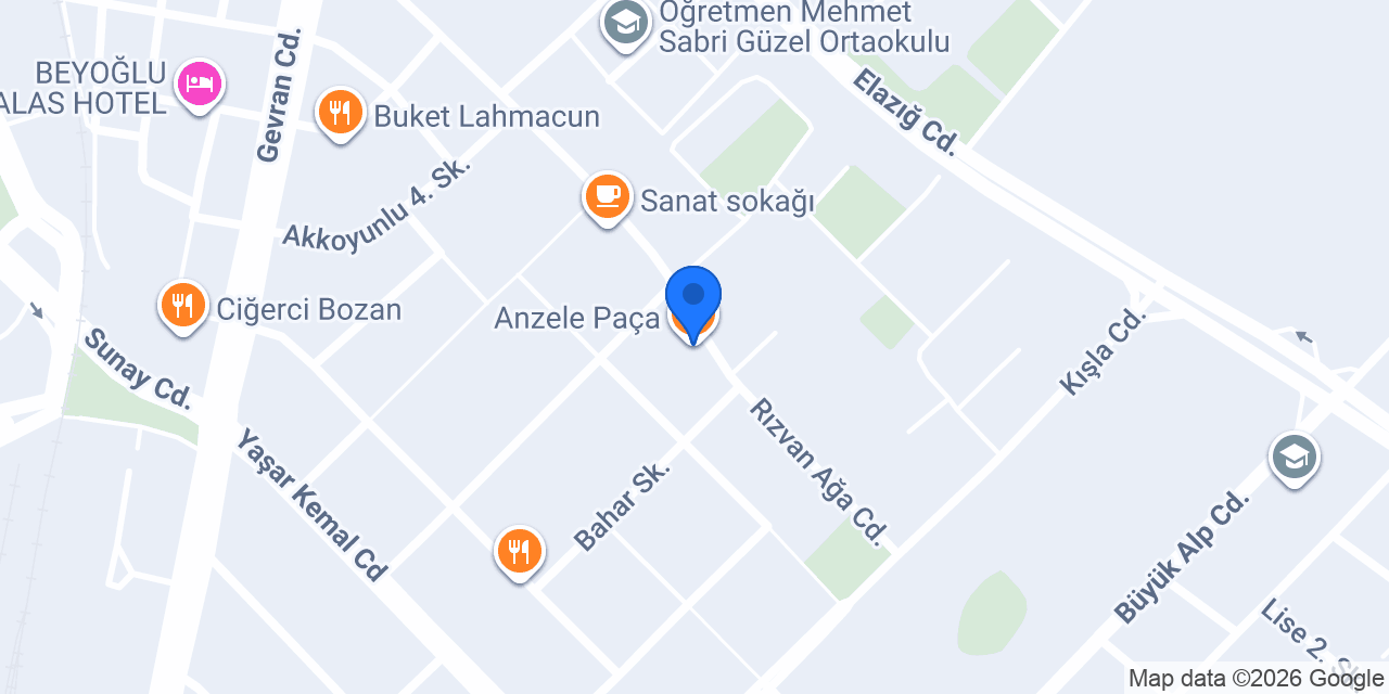 Anzele Paça konumu