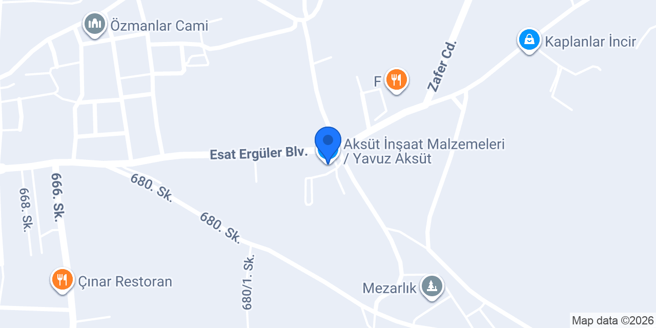 Aksüt İnşaat Malzemeleri / Yavuz Aksüt konumu