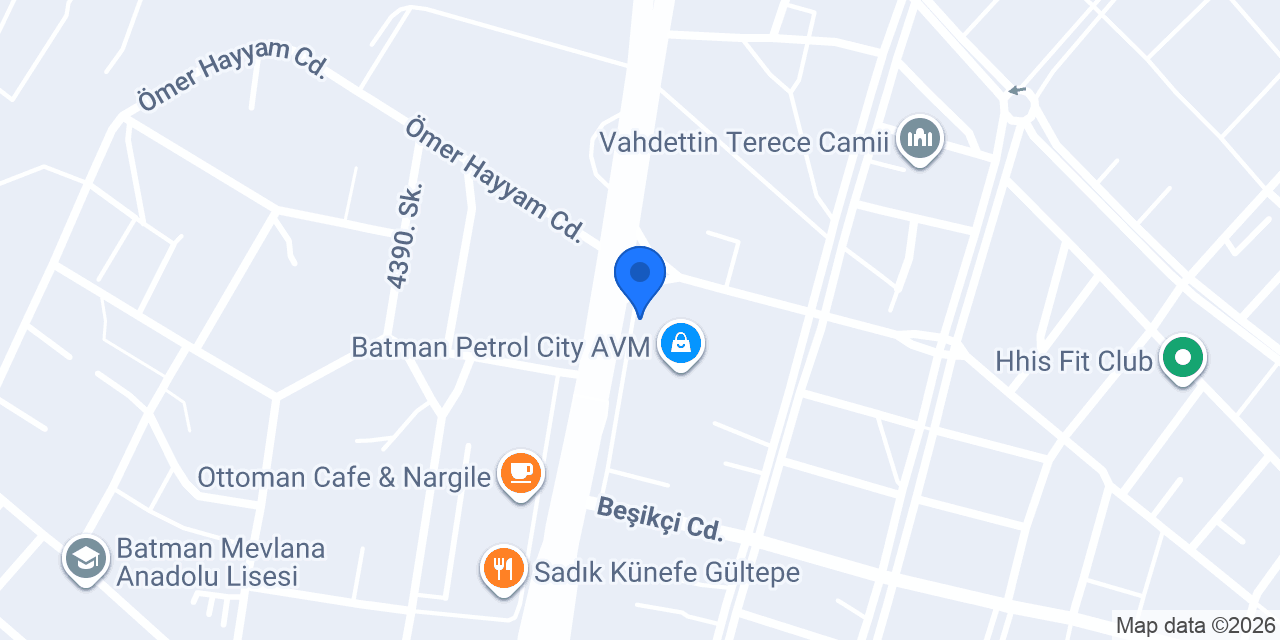 Bursa Kebap Evi Batman konumu