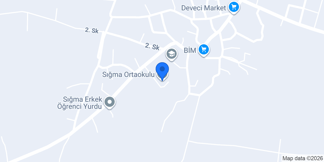 Sığma Ortaokulu konumu
