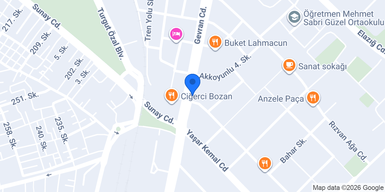 Künefeci Levent Usta konumu