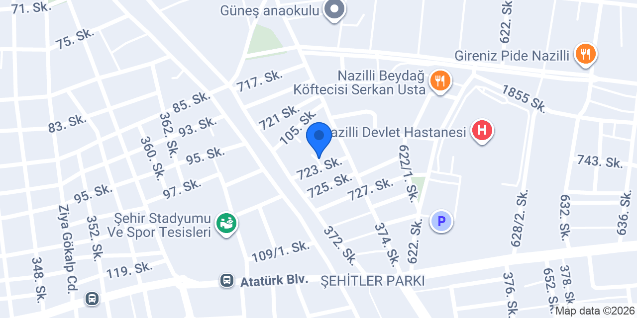 Nazilli petek temizleme konumu