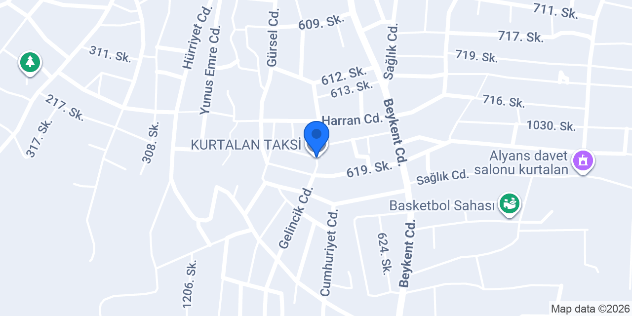 KURTALAN TAKSİ konumu