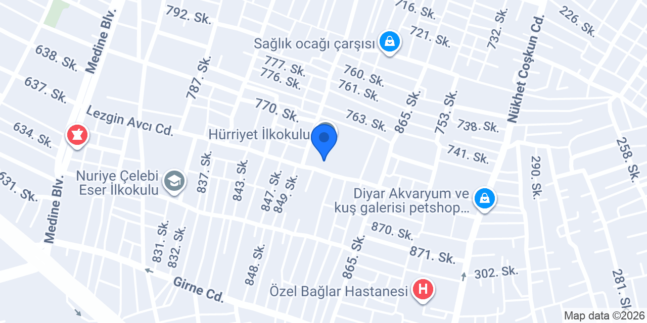 Güneş Sıhhi Tesisat konumu