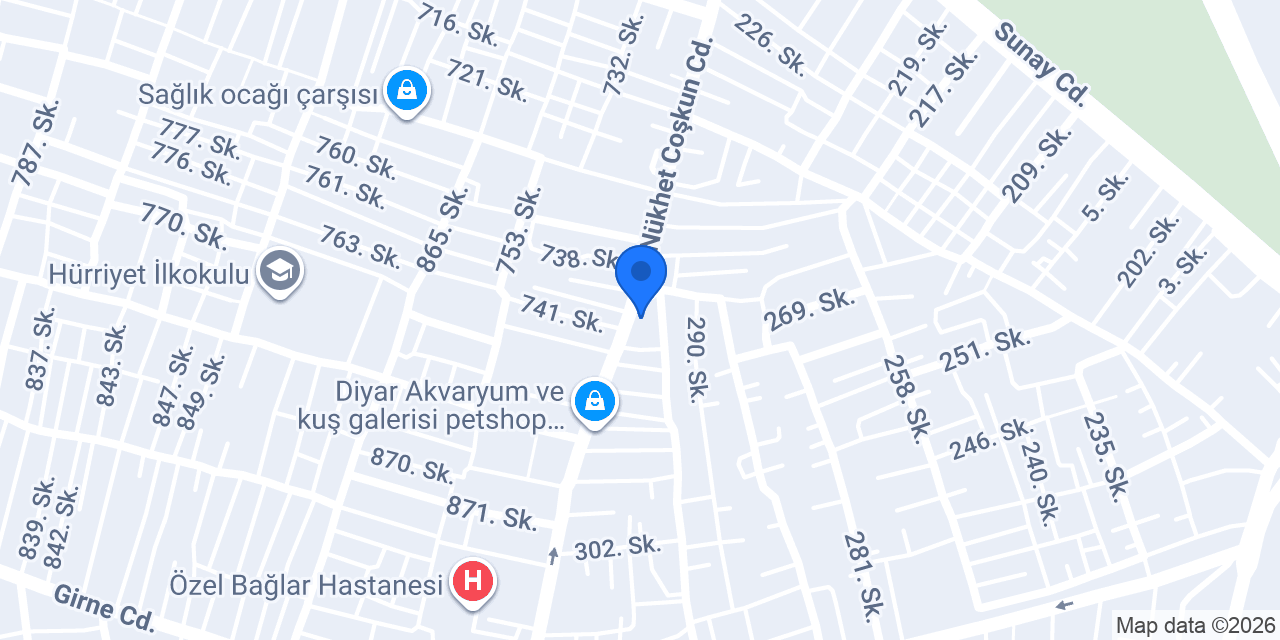 İpragaz Diyarbakır Bağlar Kardeşler Ticaret konumu