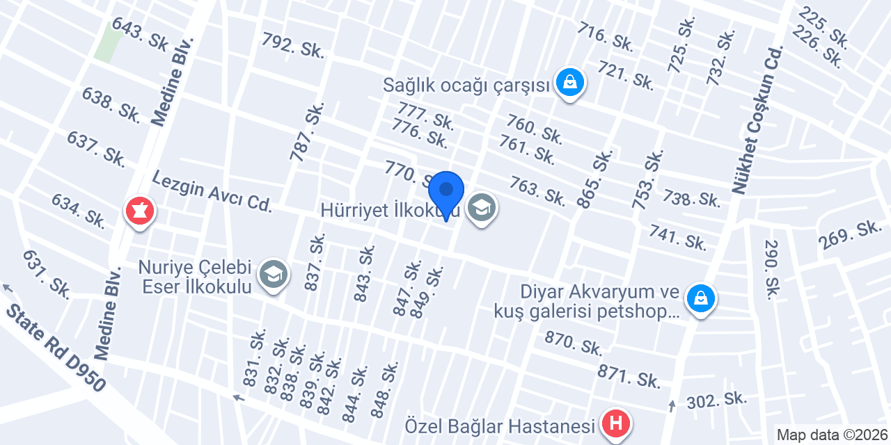 Dinç Ticaret konumu