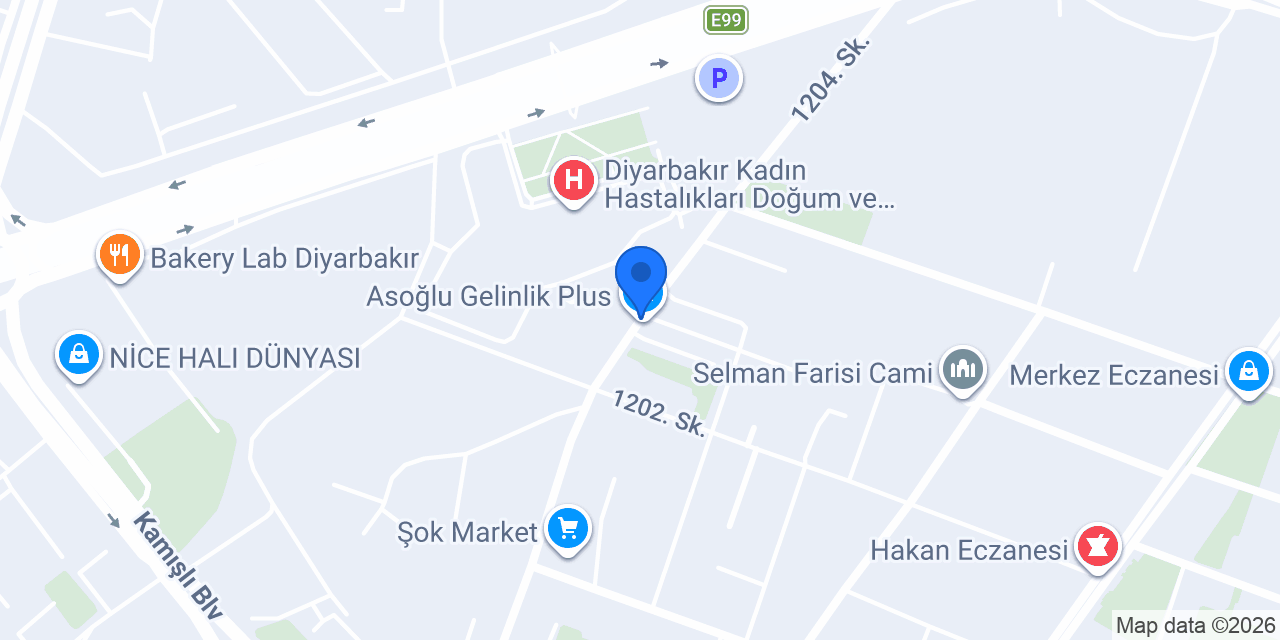 Asoğlu Gelinlik Vip konumu