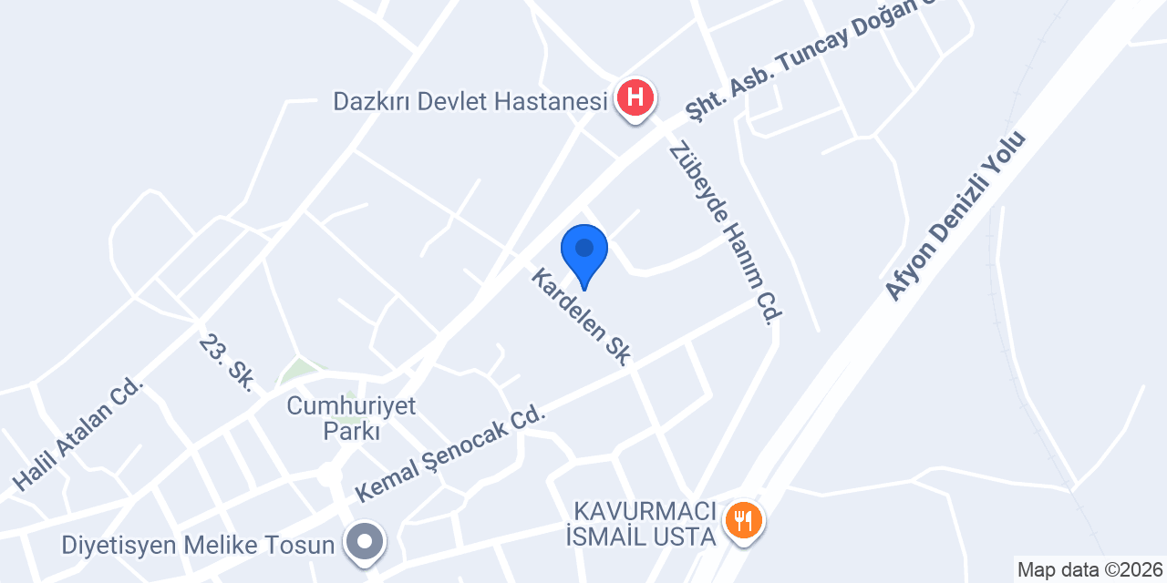 Malçok Mobilya konumu