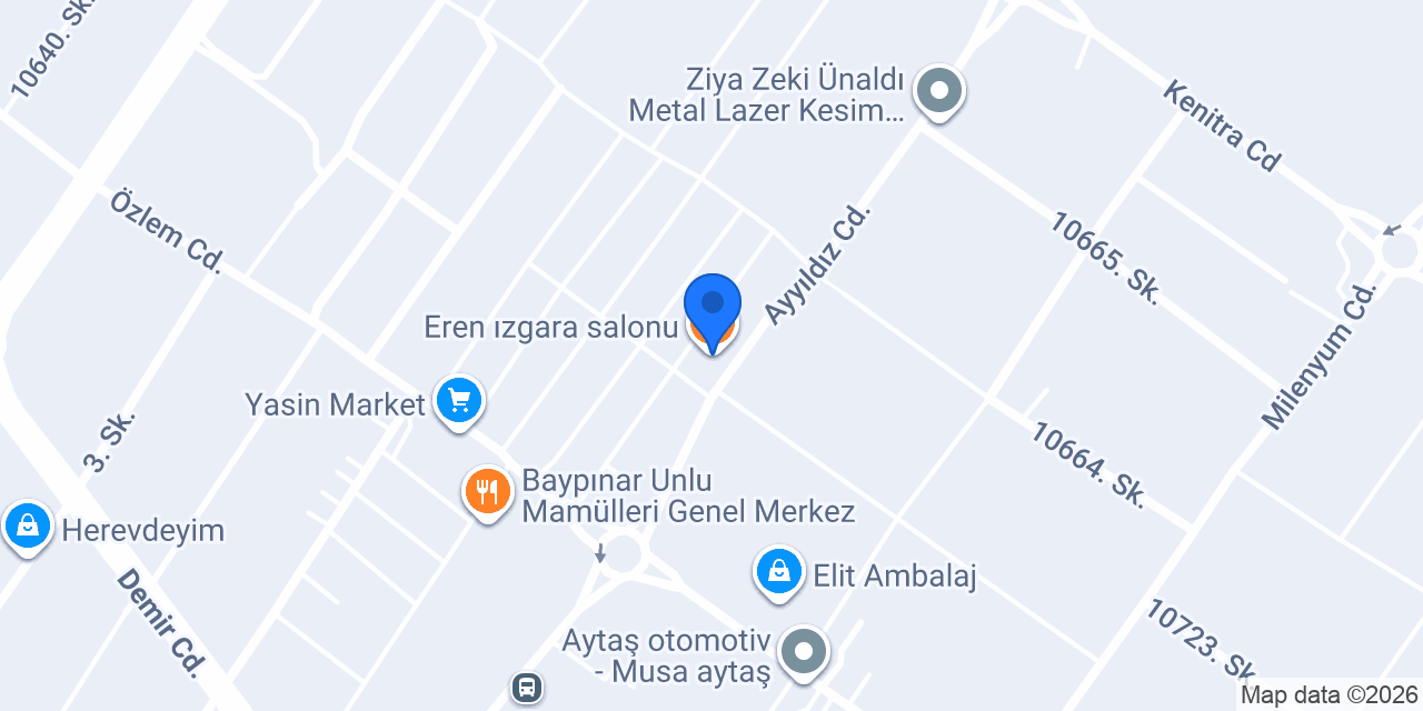 Eren ızgara salonu konumu