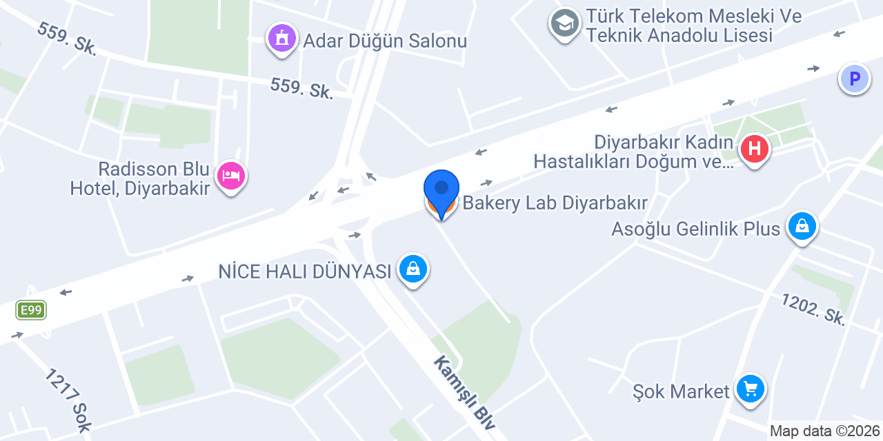 Bakery Lab Diyarbakır konumu