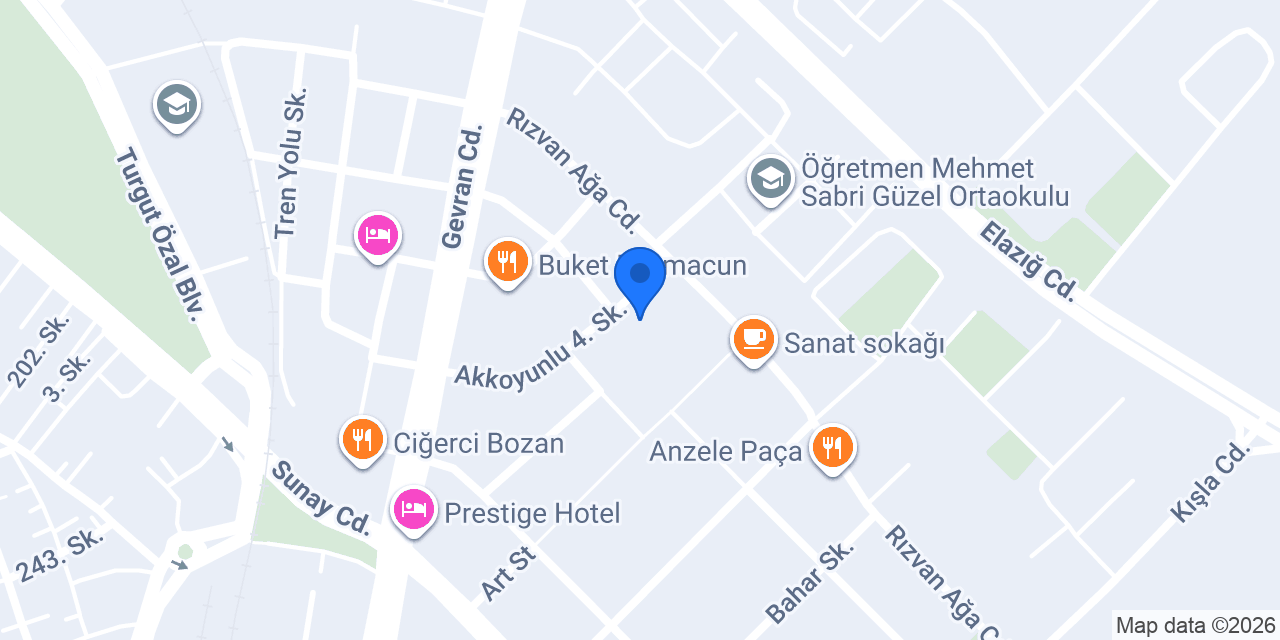 Aras Kargo Ofis Şubesi konumu