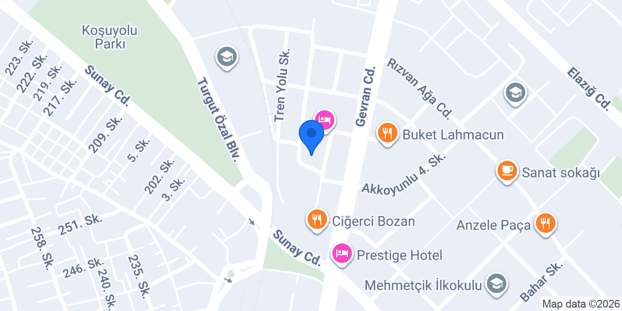 Şahane lostra konumu