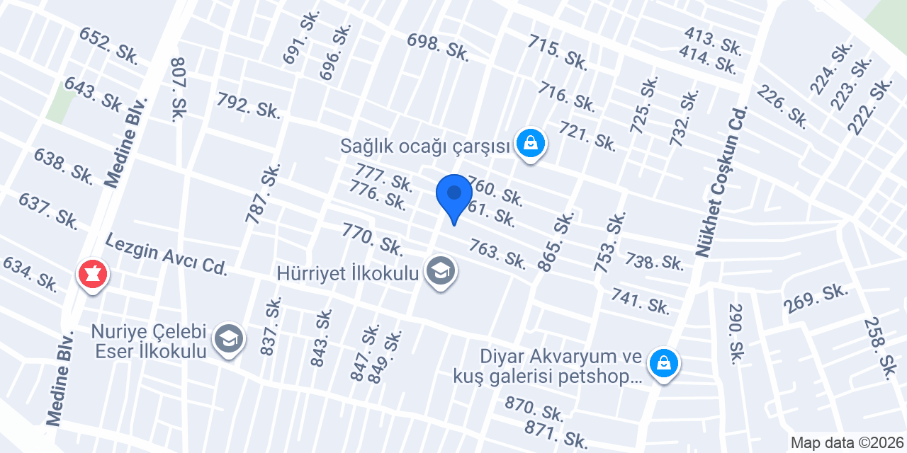 Akçay Cam Ticaret konumu
