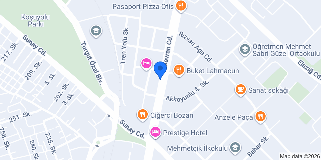 Ortadoğu Eczanesi konumu
