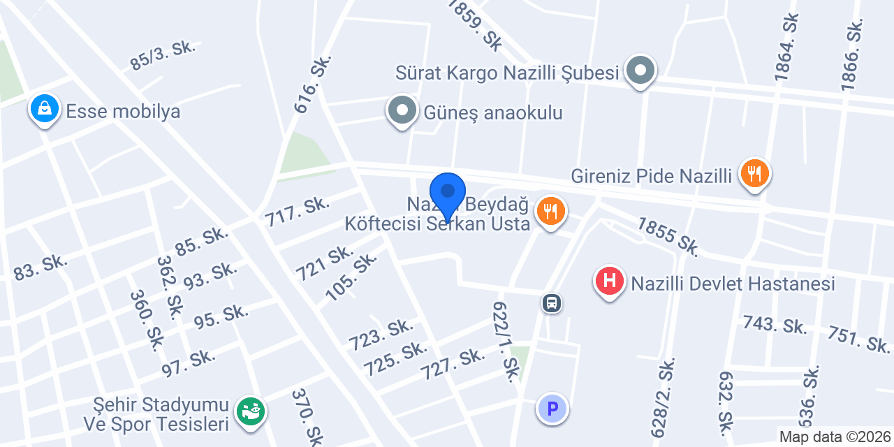 Nazilli Güneş Catering konumu
