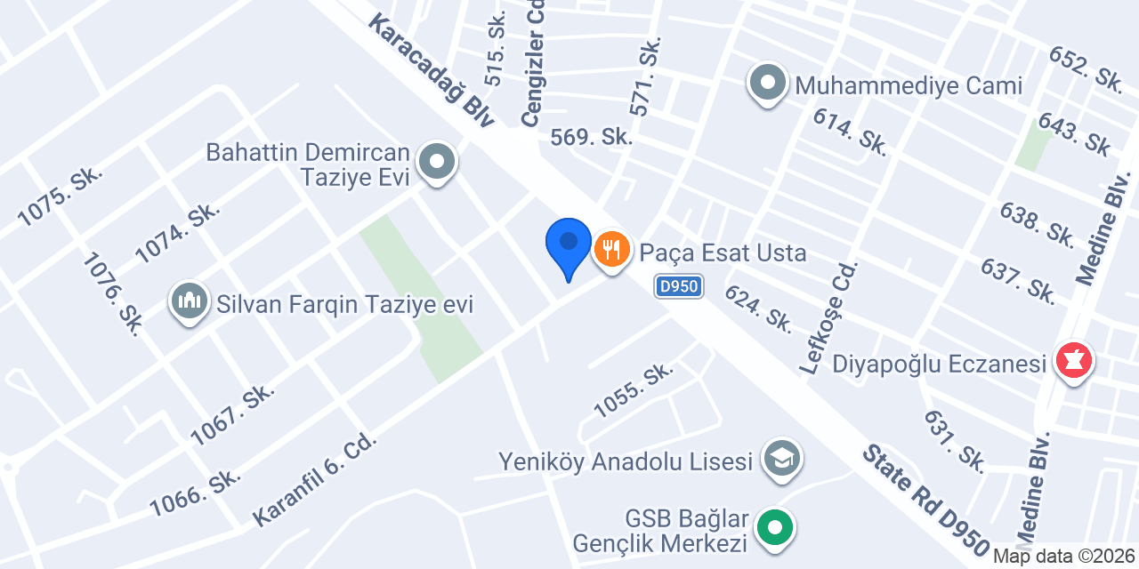 Kent Su Tesisat konumu