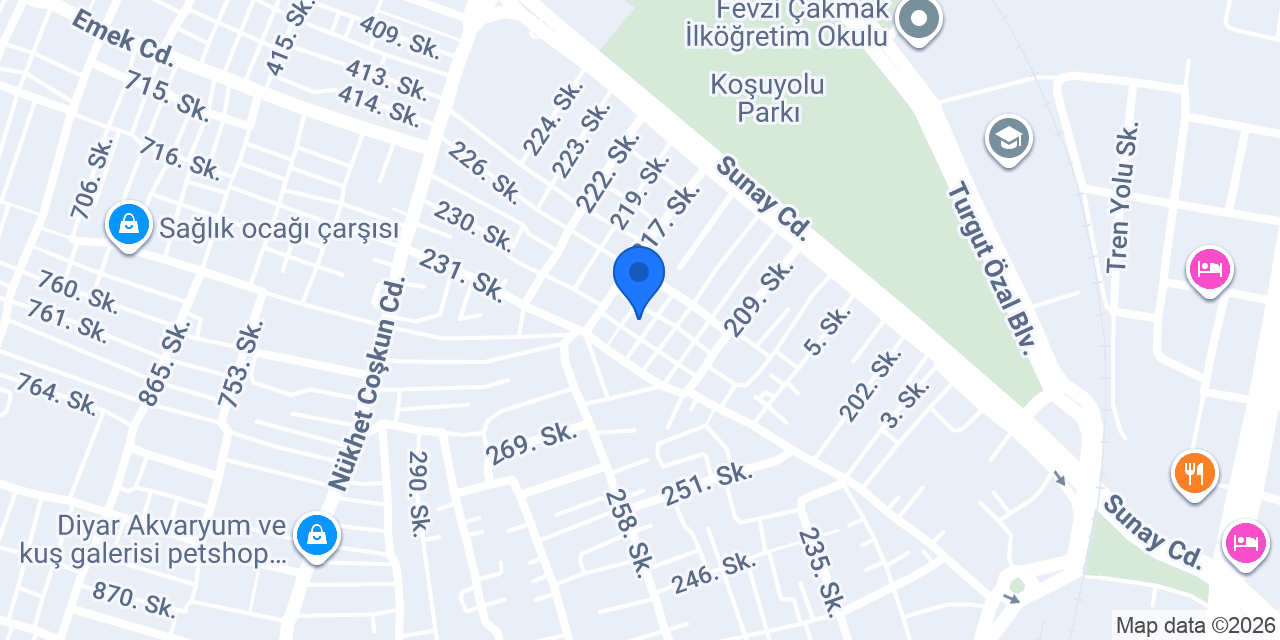 Kuaför Metin konumu