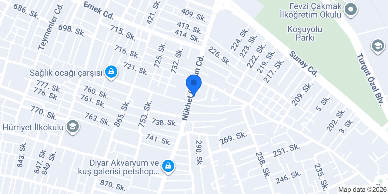 Özgür Kuyumcusu konumu