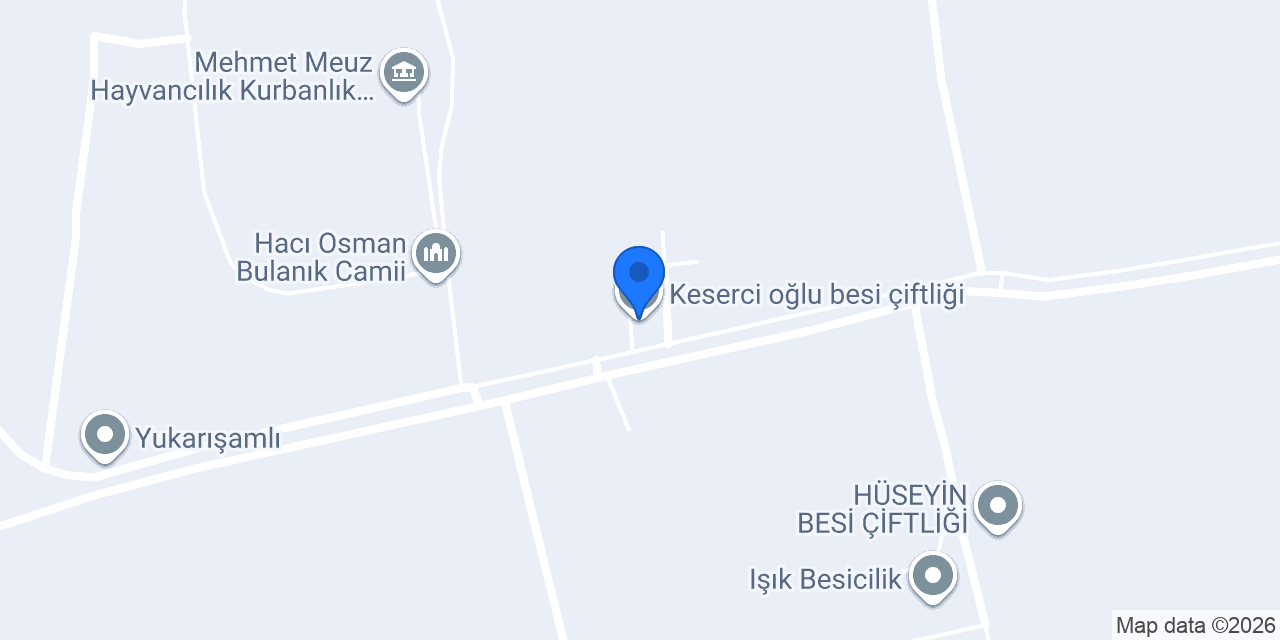 Keserci oğlu besi çiftliği konumu