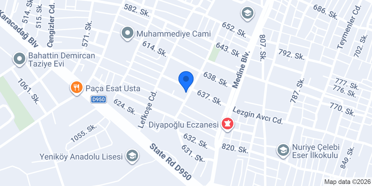 AKGÜL PİLİÇ DİYARBAKIR MERKEZ konumu
