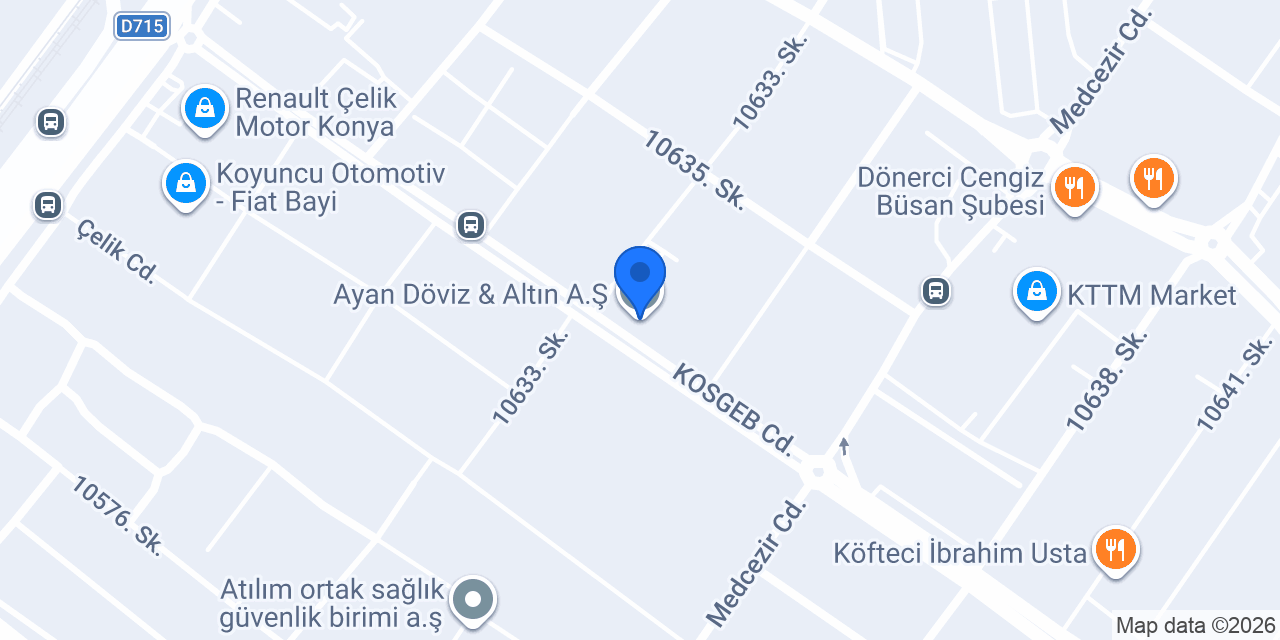 Ayan Döviz & Altın A.Ş. konumu