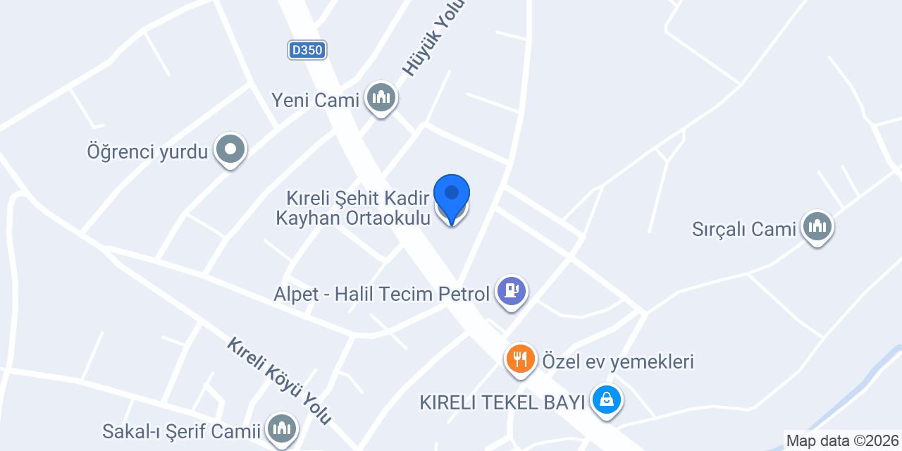 Kıreli Şehit Kadir Kayhan Ortaokulu konumu