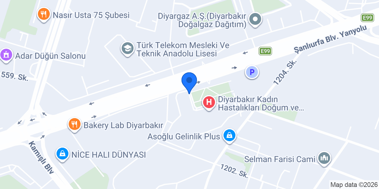 70. Yıl Sağlık Meslek Lisesi konumu
