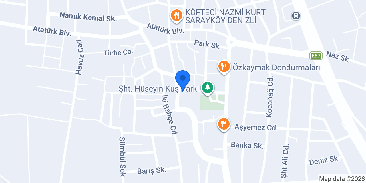 Sarayköy Kaymakamlığı konumu