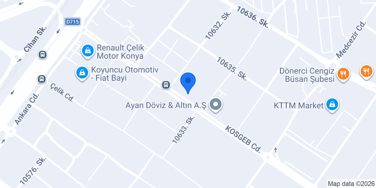 Albaraka Türk Büsan Konya Şubesi konumu