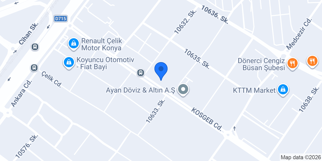 Albaraka Türk Konya Ticari Merkez konumu