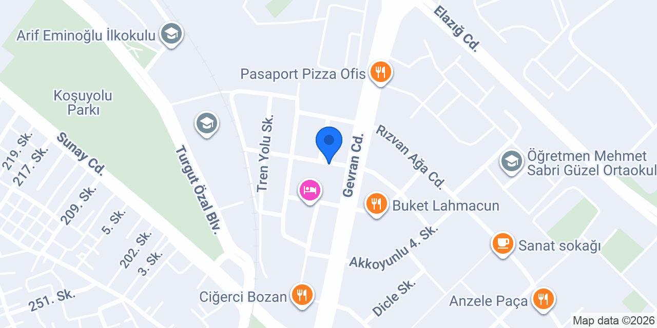 Avyap İnşaat konumu