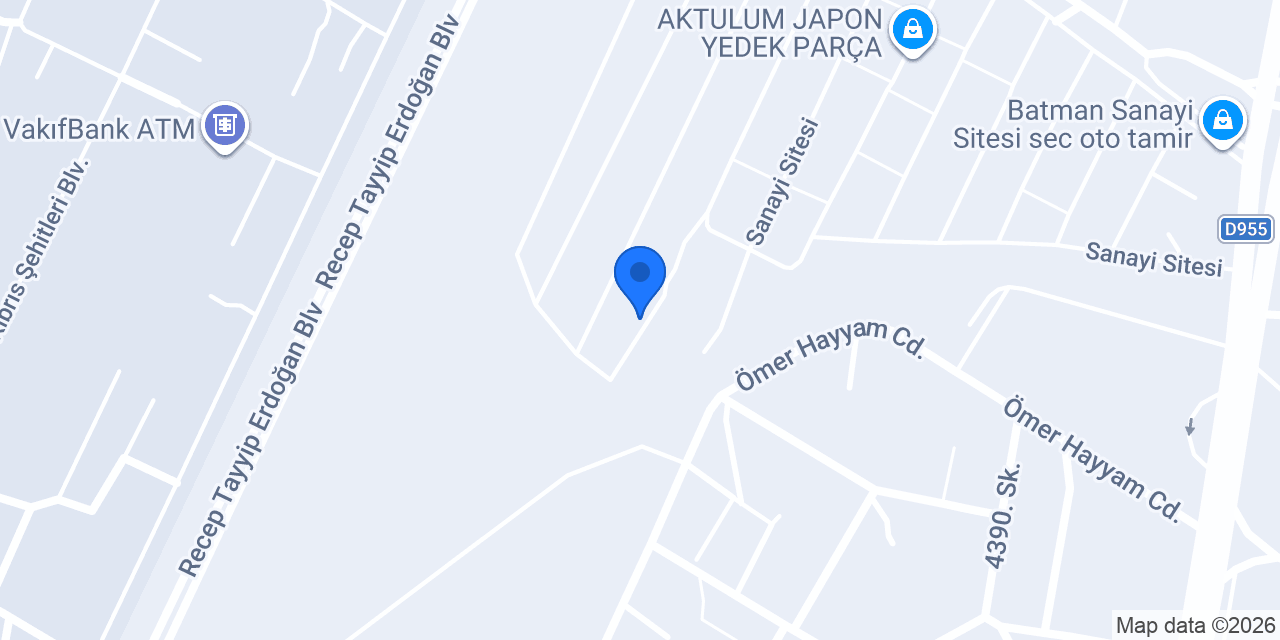 REAL OTO YEDEK PARÇA konumu