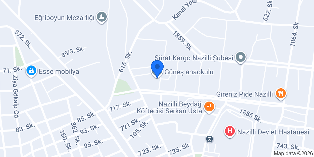 Güneş anaokulu konumu