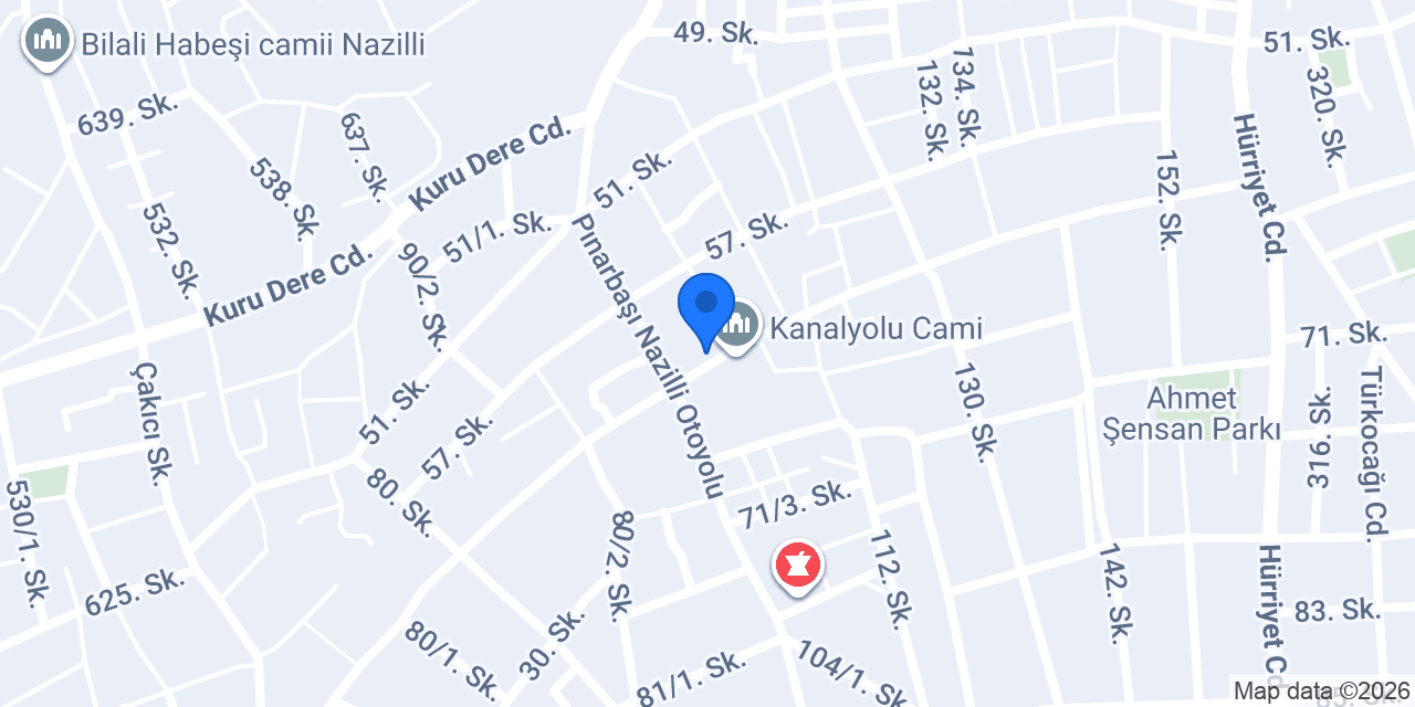 Betül Aras Makeup Studio konumu