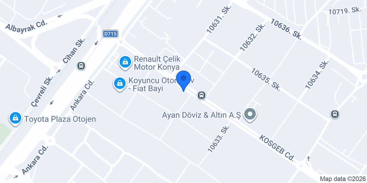 Kuveyt Türk Konya Ticari Şubesi konumu
